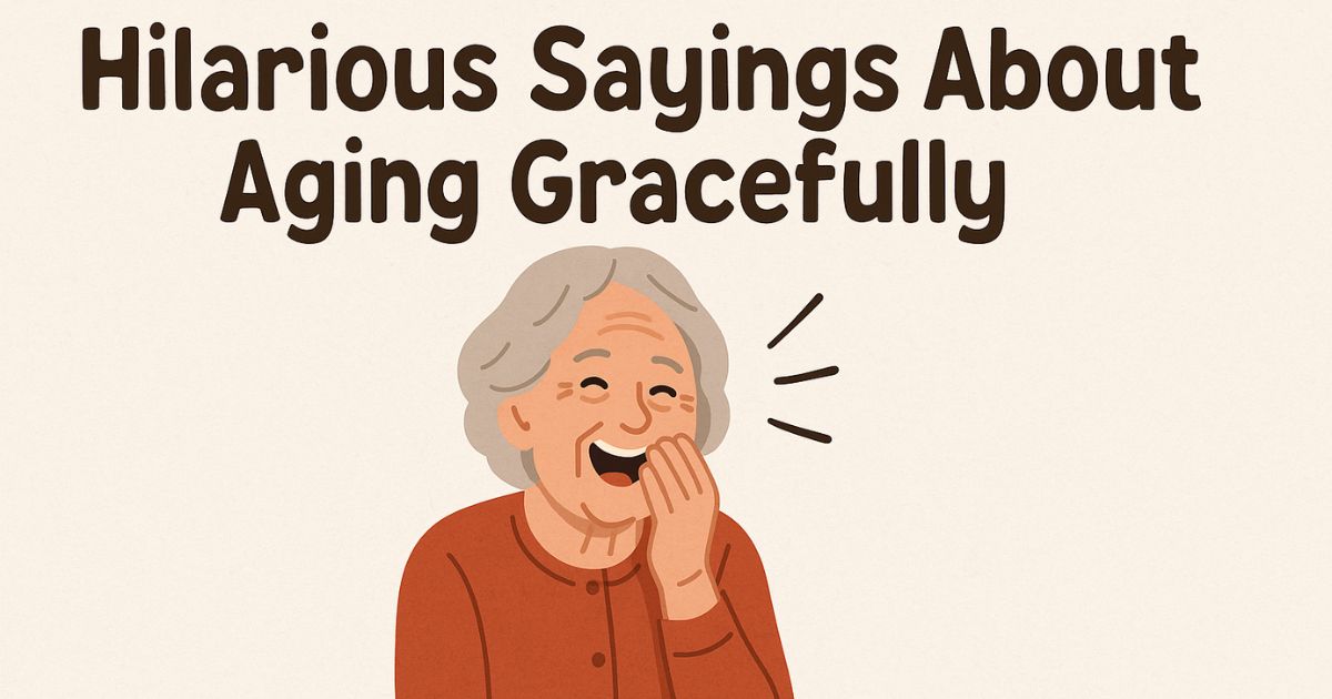216 Best Jokes Funny Quotes About Aging Gracefully: Hilarious Sayings About Getting Old Quotes Funny (Or Not!)