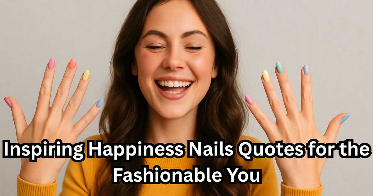 260+ Inspiring Happiness Nails Quotes for the Fashionable You
