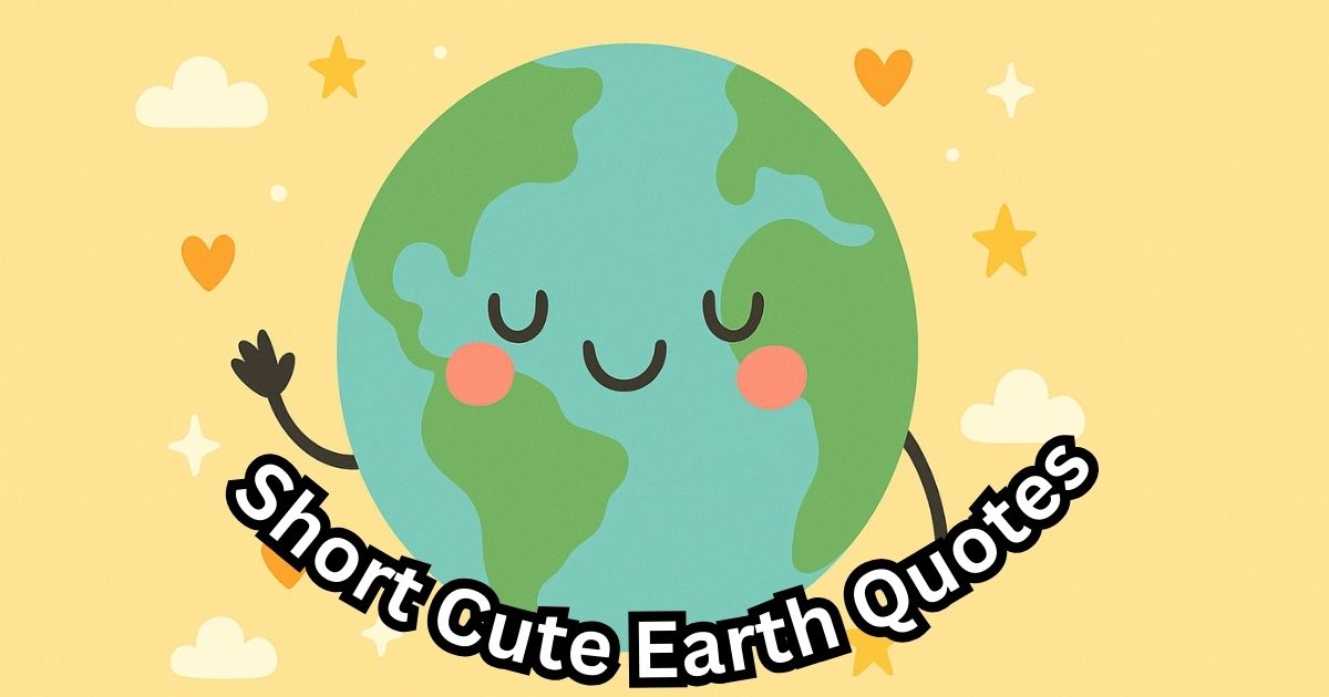 Best 57+ Short Cute Earth Quotes