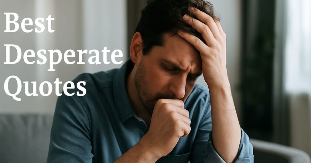 Best Desperate Moves Quotes