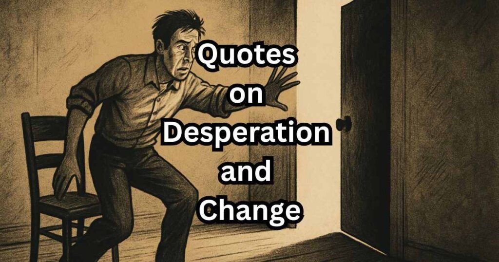 Quotes on Desperation and Change