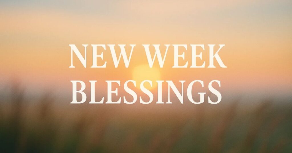 The Power of New Week Blessings Quotes