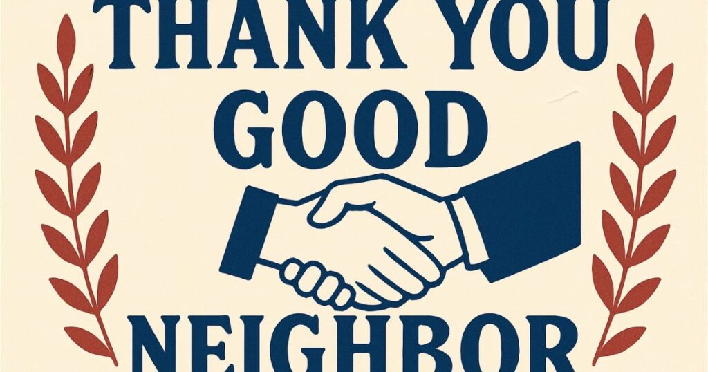 Thank You Good Neighbor Quotes