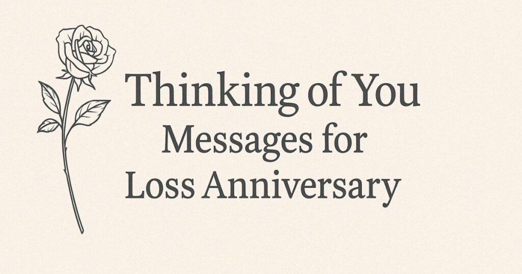 Thinking of You Messages for Loss Anniversary